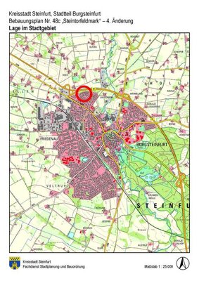 Übersichtsplan BPlan 48c - 4. Änderung - Stadt Steinfurt Übersichtsplan BPlan 48c - 4. Änderung