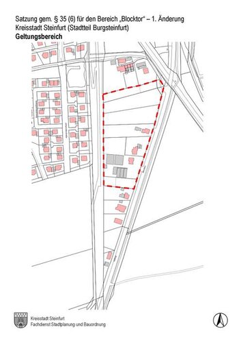 Flurkartenauszug Außenbereichssatzung "Blocktor" - 1. Ändung Flurkartenauszug Außenbereichssatzung "Blocktor" - 1. Ändung