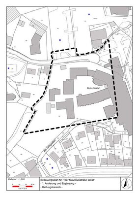 Flurkartenauszug BPlan 16a - 1. Änderung und Ergänzung Flurkartenauszug BPlan 16a - 1. Änderung und Ergänzung
