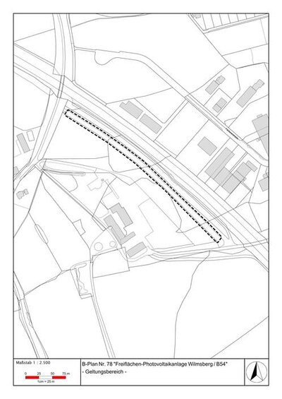 Flurkartenauszug BPlan 78 - Aufstellung