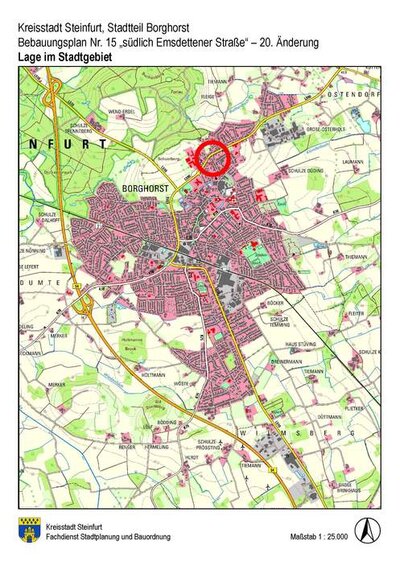 Übersichtsplan BPlan 15 - 20. Änderung
