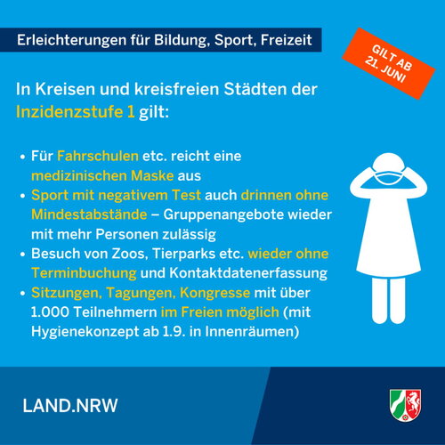 Erleichterungen für Bildung, Sport, Freizeit Erleichterungen für Bildung, Sport, Freizeit