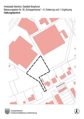 Flurkartenauszug BPlan 39 - 6. Änderung u. 1. Ergänzung - Stadt Steinfurt Flurkartenauszug BPlan 39 - 6. Änderung u. 1. Ergänzung