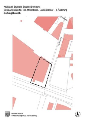 Flurkartenauszug BPlan 48a - 1. Änderung - Stadt Steinfurt Flurkartenauszug BPlan 48a - 1. Änderung