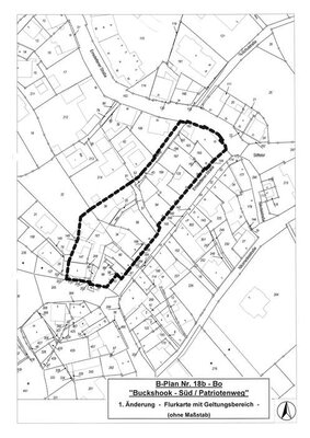 Flurkartenauszug BPlan 18b - 1. Änderung