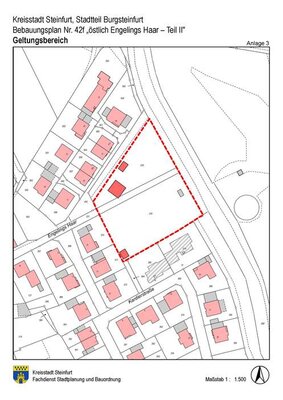 Flurkartenauszug BPlan 42f - Aufstellung - Stadt Steinfurt Flurkartenauszug BPlan 42f - Aufstellung