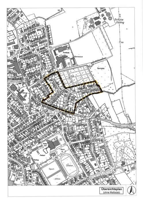 Übersichtsplan Bebauungsplan Nr. 7 - 1. Änderung