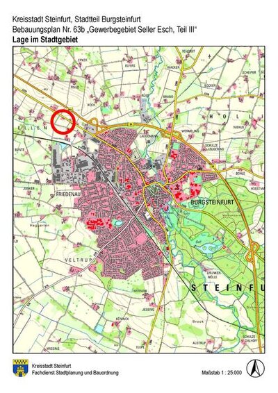 Übersichtsplan BPlan 63b - Aufstellung