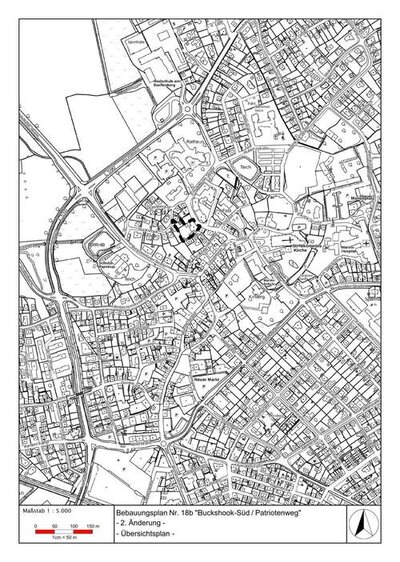 Übersichtsplan BPlan 18b - 2. Änderung