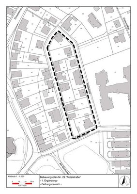 Flurkartenauszug BPlan 29 - 1. Ergänzung