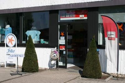 Borghorster Frottierweberei Reygers- Eingang Werksverkauf