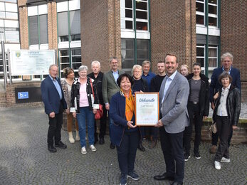 Die Kreisstadt Steinfurt ist jetzt auch offiziell Mitglied des Fördervereins Nordrhein-Westfalen-Stiftung.
