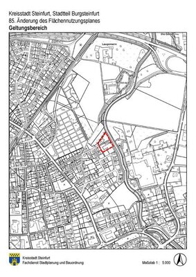 Flurkartenauszug FNP - 85. Änderung - Stadt Steinfurt Flurkartenauszug FNP - 85. Änderung