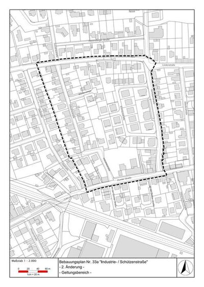 Flurkartenauszug BPlan 33a - 2. Änderung