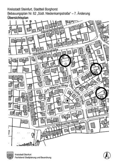 Übersichtsplan BPlan 62 - 7. Änderung - Kreisstadt Steinfurt Übersichtsplan BPlan 62 - 7. Änderung