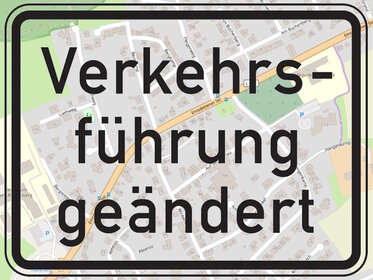 Geänderte Verkehrsführung am Hangenkamp