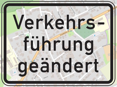 Geänderte Verkehrsführung am Hangenkamp