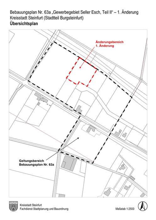 Flurkartenausschnitt BPlan 63a