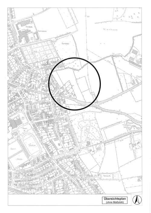 Übersichtsplan FNP - 18. Änderung - nordöstlich Theodor-Fontane-Straße