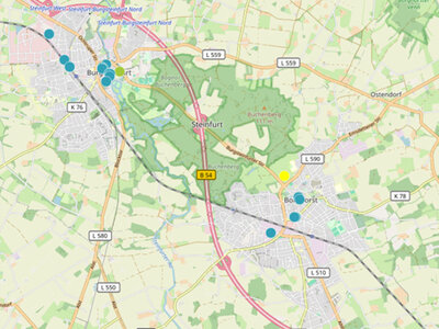 Karte Refill Standorte