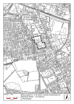 Übersichtsplan BPlan 1b - 25. Änderung