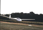 Segelflieger bei der Landung Segelflieger bei der Landung