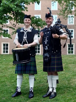 Dudelsackspieler Klaus Oestreich & Trommler Bernd Rehrmann